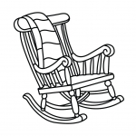 Rocking Chair with Cozy Plaid 🪑🧣🔥