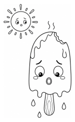 Sad Melting Popsicle under the Sun 🍦☀️😢