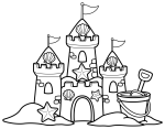 Sandcastle with Seashells and Stars 🏰🐚⭐