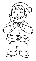 Santa Claus Making a Heart Shape with his Hands 🎅❤️✨