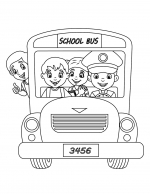 School Bus with Kids 🚌👦👧📚