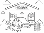 Small City Car in a Friendly Garage 🚗🛠️🏠