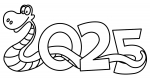Snake 2025 Chinese Zodiac Animal - Year of the Snake 🐍🎊✨🌟