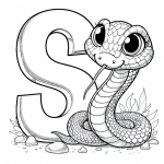 Snake with Letter S 🐍