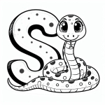 Snake with Letter S 🐍