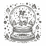 Snow Globe with Reindeer ❄️🦌
