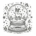Snow Globe with Reindeer ❄️🦌