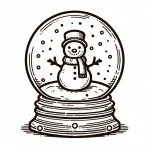 Snow Globe with a Snowman ⛄ inside ❄️⛄🏡