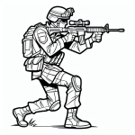 Soldier with Weapon