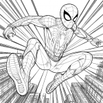Spiderman Jumping Down Surrounded by Skyscrapers 🕷️🏙️🕸️✨