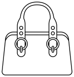 Structured Handbag with Circular Buckles 🎒👜👜