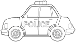 A Police Car Ready to Patrol the Streets 🚔🚨👮