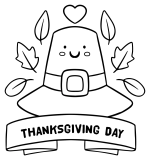 A Thanksgiving Hat with Fall Leaves and a Heart 🍂🧢❤️