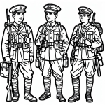 Three Soldiers First World War 🧑‍🤝‍🧑