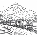 Train Riding in a Mountain Landscape 🚂🏔️