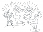 Two Boys Two Girls Dancing for Carnival Dressed Up in Costumes 🎉💃🕺🎭