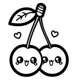 Two Cute Cherries 🍒😊❤️