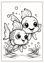 Two Cute Fish in the Sea Underwater 🐟🌊🐠