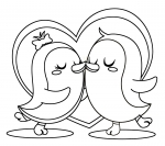Two Cute Penguins in Love Kissing Eachother 🐧💋❤️❄️