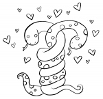 Two Snakes in Love Intertwined Together 🐍❤️💞🌿