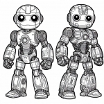 Two Robots Standing 🤖🤖
