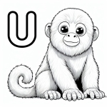 Uakari with Letter U 🐒