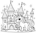 Unicorn with Magical Castle 🦄🏰✨