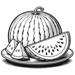 Watermelon Cut on Plate 🍉🍽️