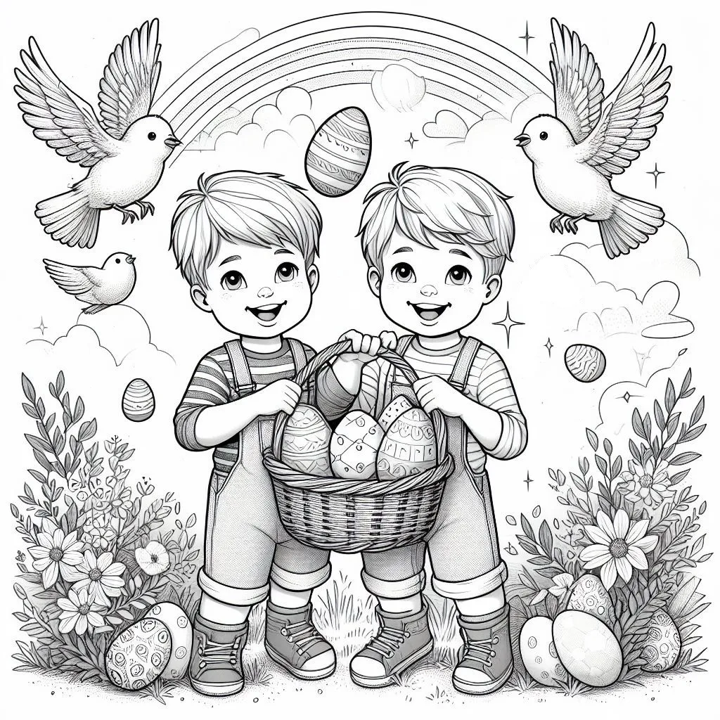 Eastereggs Coloring Pages: 17 Free Printable Sheets