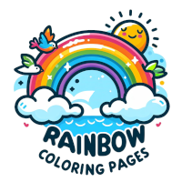 Rainbow Coloring Pages Logo