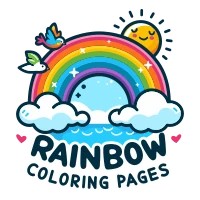 Rainbow Coloring Pages Logo